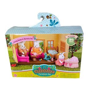 Lil Woodzeez Furniture Set 23 pc Living Room Nursery fits Calico Critters NIB